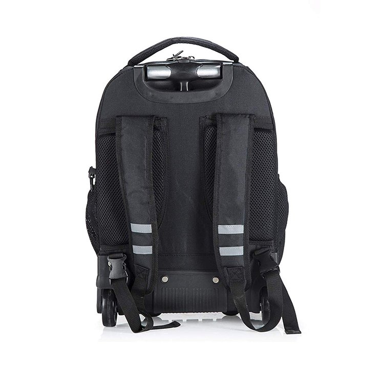 Wheeled Rolling Backpack Custom Logo Fashion Travel Waterproof Business Laptop Trolley Laptop Backpack