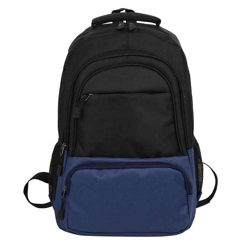 Wholesale Logo Custom Durable Business Travel Waterproof Gray Oxford School Bag Cheap 15.6 Inch Student Laptop Backpack with USB