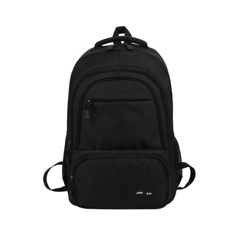 Wholesale Logo Custom Durable Business Travel Waterproof Gray Oxford School Bag Cheap 15.6 Inch Student Laptop Backpack with USB