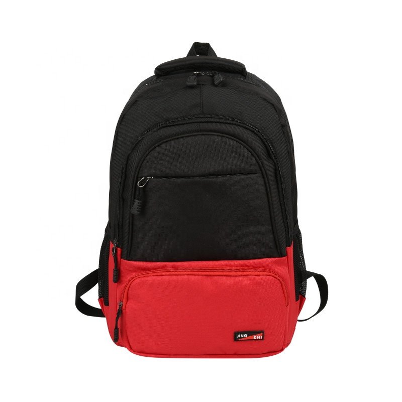 Wholesale Logo Custom Durable Business Travel Waterproof Gray Oxford School Bag Cheap 15.6 Inch Student Laptop Backpack with USB