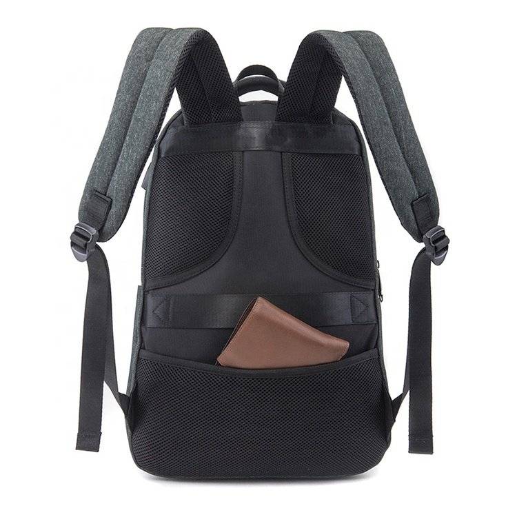 Large Capacity Waterproof Oxford Durable Anti-theft Mens Business Travel USB Charging Port Laptop Backpack with Reflective Strip