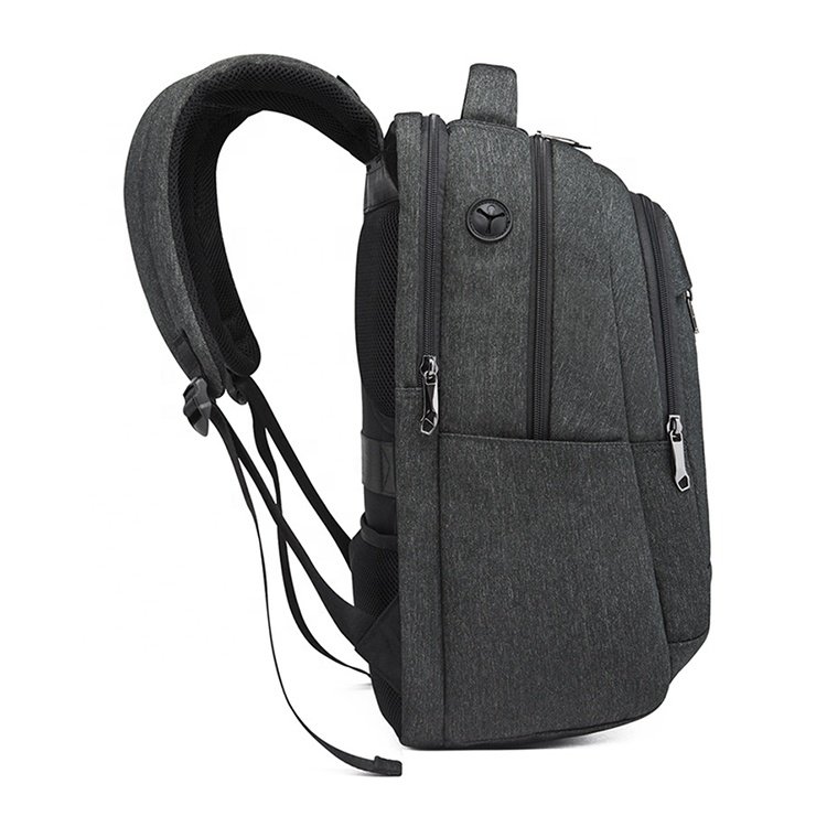Large Capacity Waterproof Oxford Durable Anti-theft Mens Business Travel USB Charging Port Laptop Backpack with Reflective Strip