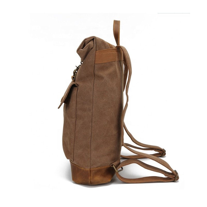 Wholesale High-quality Polyester Roll Top Waterproof Lightweight Travel Laptop Backpack