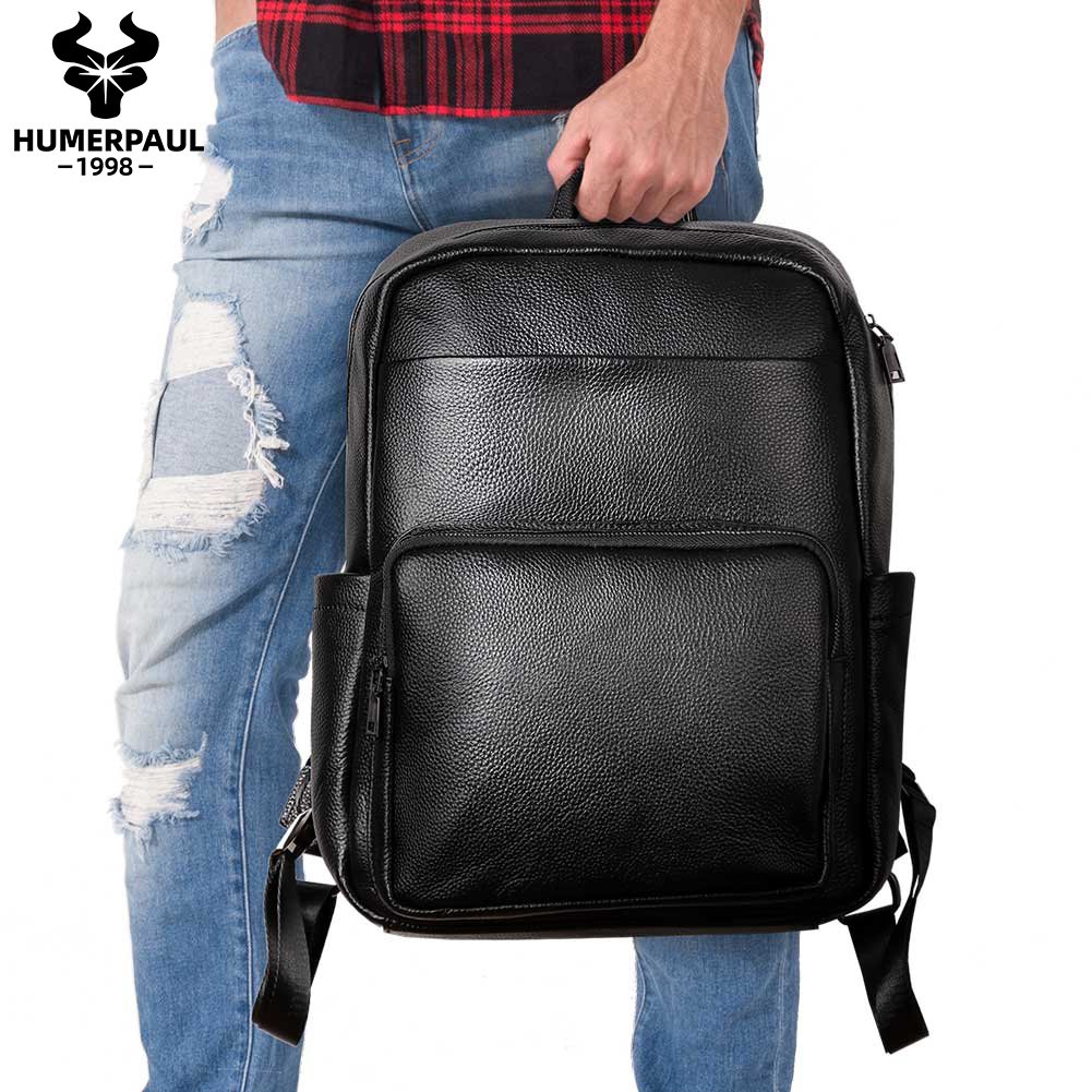HUMERPAUL Premium Custom Logo Backpack Bag for Men Large Capacity School Bags Multifunctional Waterproof Travel Laptop Bagpack