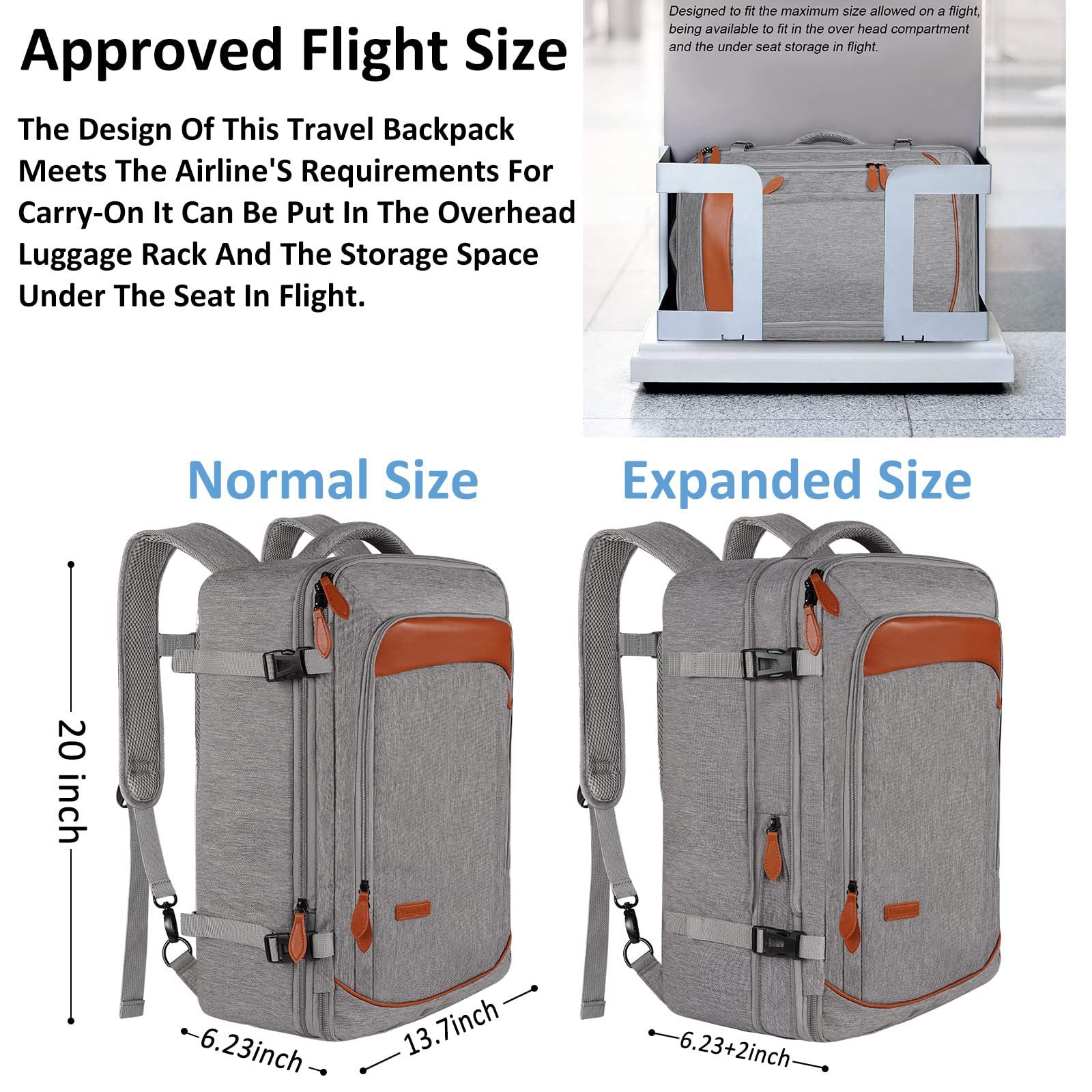 High-Quality Expandable Waterproof Business Bag pack Unisex 17inch Laptop backpacks