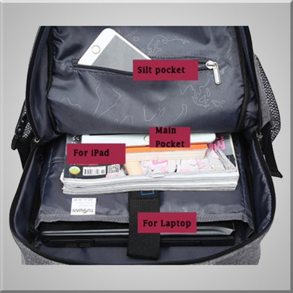 Unisex Multifunction Sport Backpack Casual Rucksack 17" Basketball Backpack laptop backpack