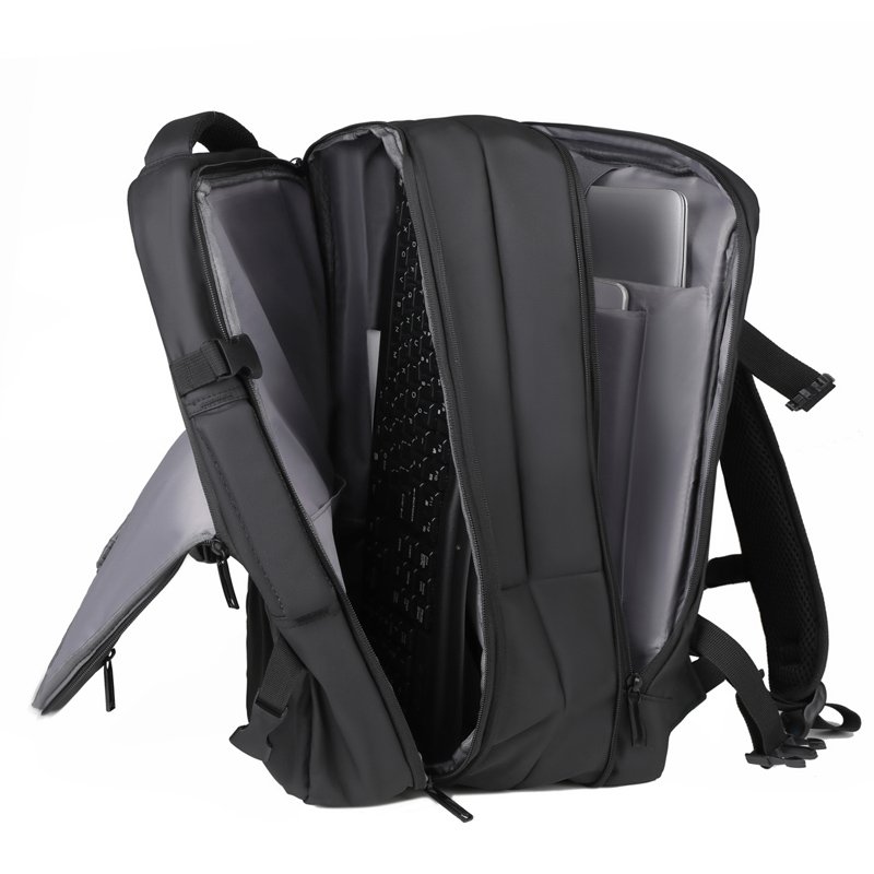 OMASKA Wholesale Backpack Office Computer Bag Black Nylon Custom Logo Laptop Backpacks