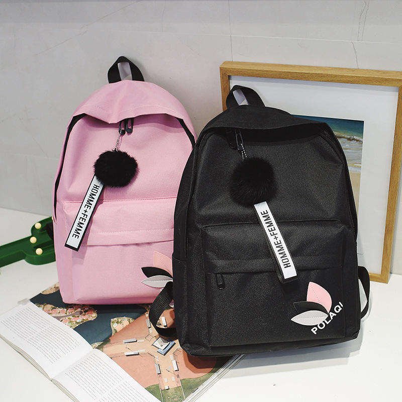 2024 Fashion Leaf Backpack Female School Student School bag Korean Version Simple Large Capacity Travel Backpacks Wholesale
