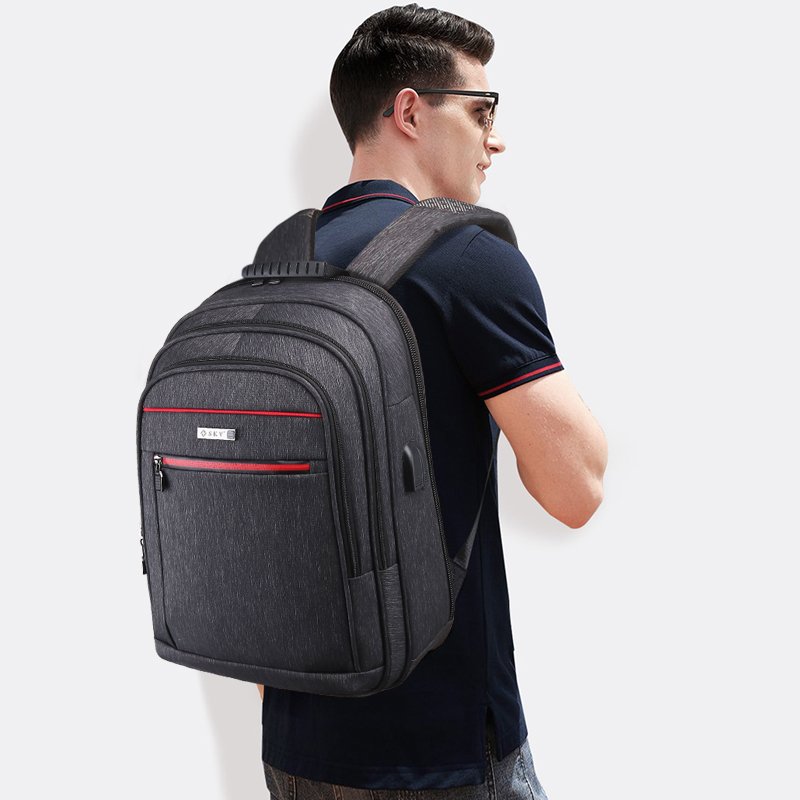 USB Charger Backpack Anti Theft Smart Laptop Backpack Bag Large Capacity Multifunction Nylon Pink Soft Fashion Black Waterproof