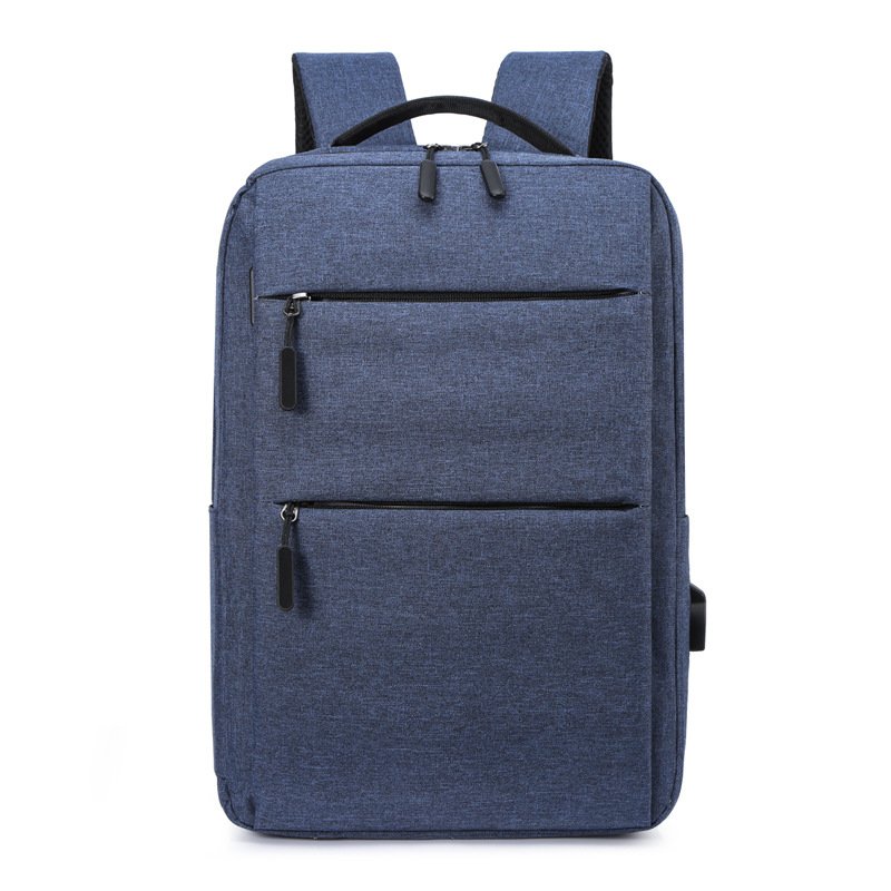Customized LOGO Backpack Waterproof USB Charger Port Laptop Bag Business Backpack School Bags Male and Female Students Polyester