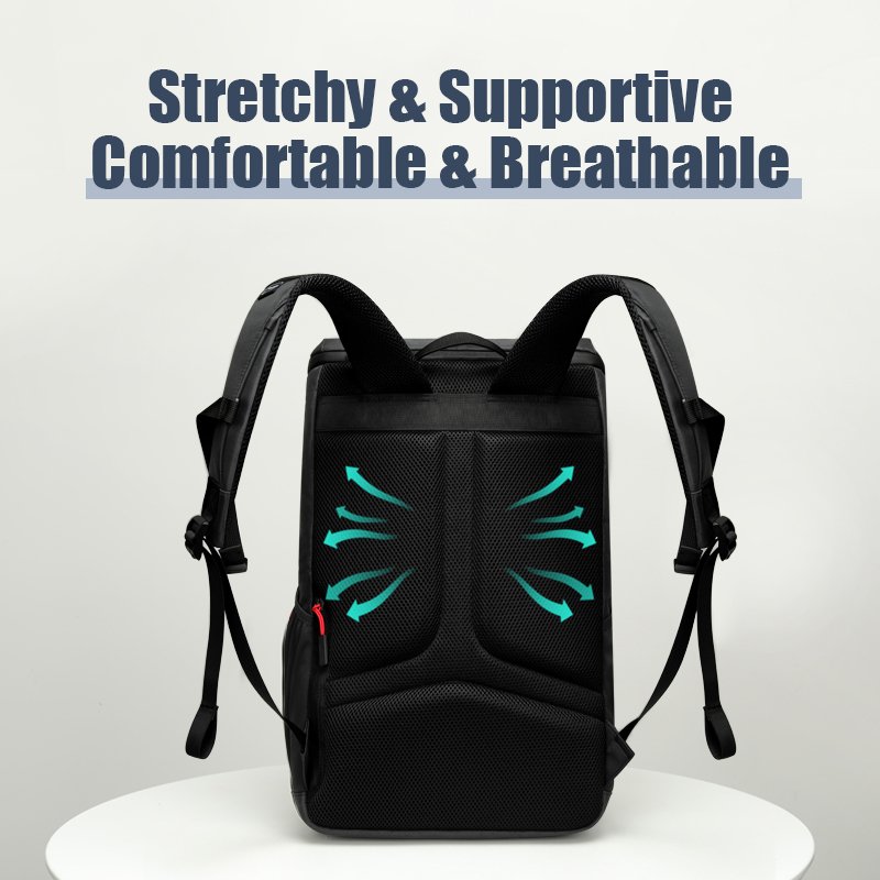 BUBM New Daily Life Oxford Logo Custom Black Nylon Office Computer Laptop School Unisex Bag Backpack For Men With Usb