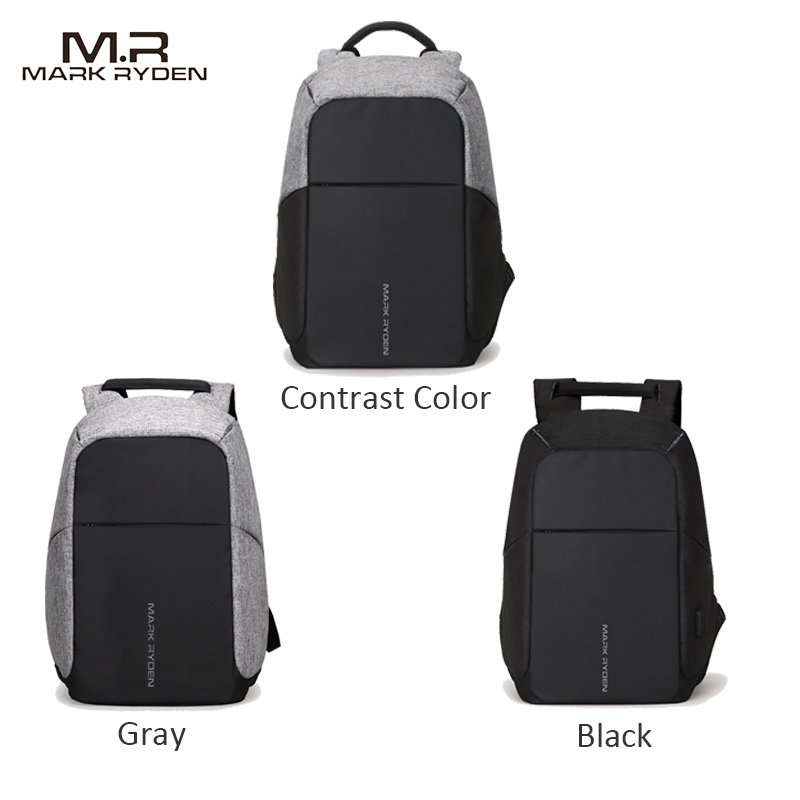 Mark Ryden Anti-Theft Water-Resistant Laptop Backpack With USB Charging Port backpack for men MR5815