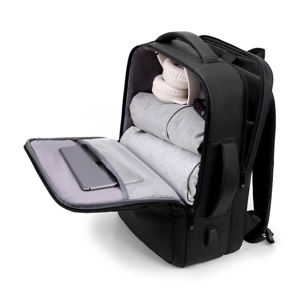 High Quality Custom Reflective Travel Laptop Backpack Unisex Waterproof Nylon Oxford Material USB Backpack for Business Use