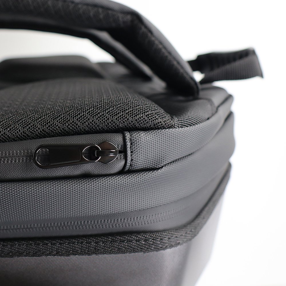 CRELANDER Laptop Backpack Hard Shell Travel Case Eyes LED Display Black Riding Knight Smart Motorcycle Led Backpack