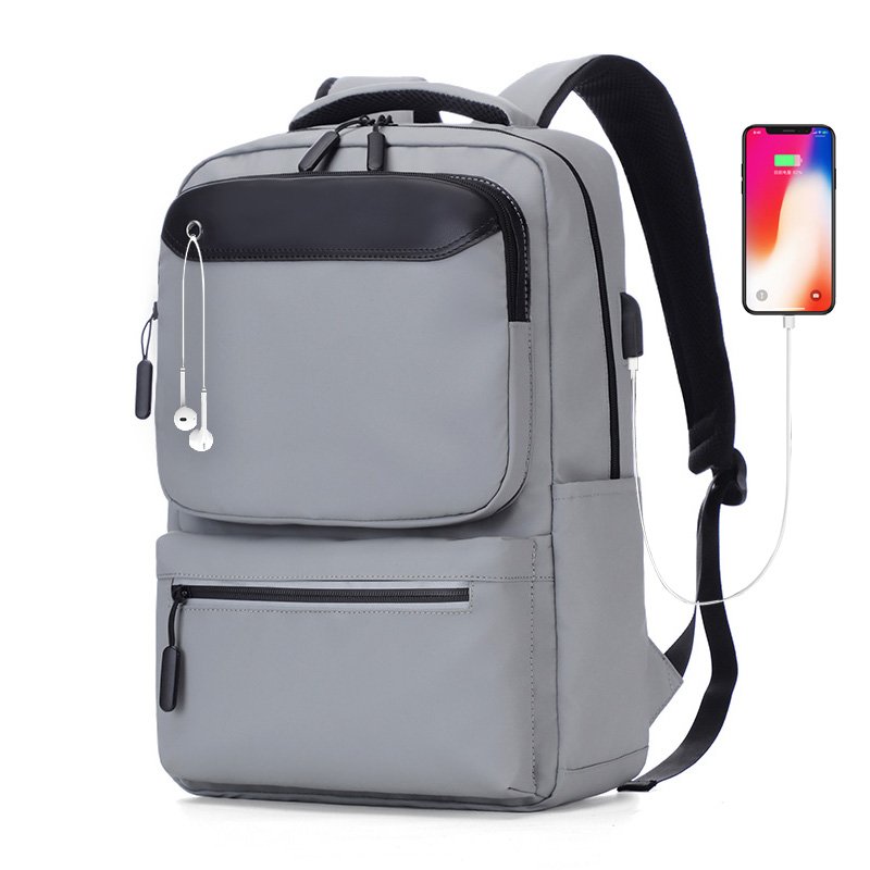2024 Trendy Teenager School computer Backpack with USB charger Large Business 15.6 Inch Laptop Backpack Bag