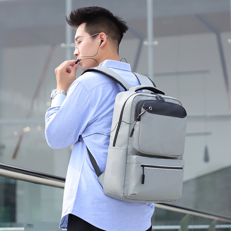 2024 Trendy Teenager School computer Backpack with USB charger Large Business 15.6 Inch Laptop Backpack Bag