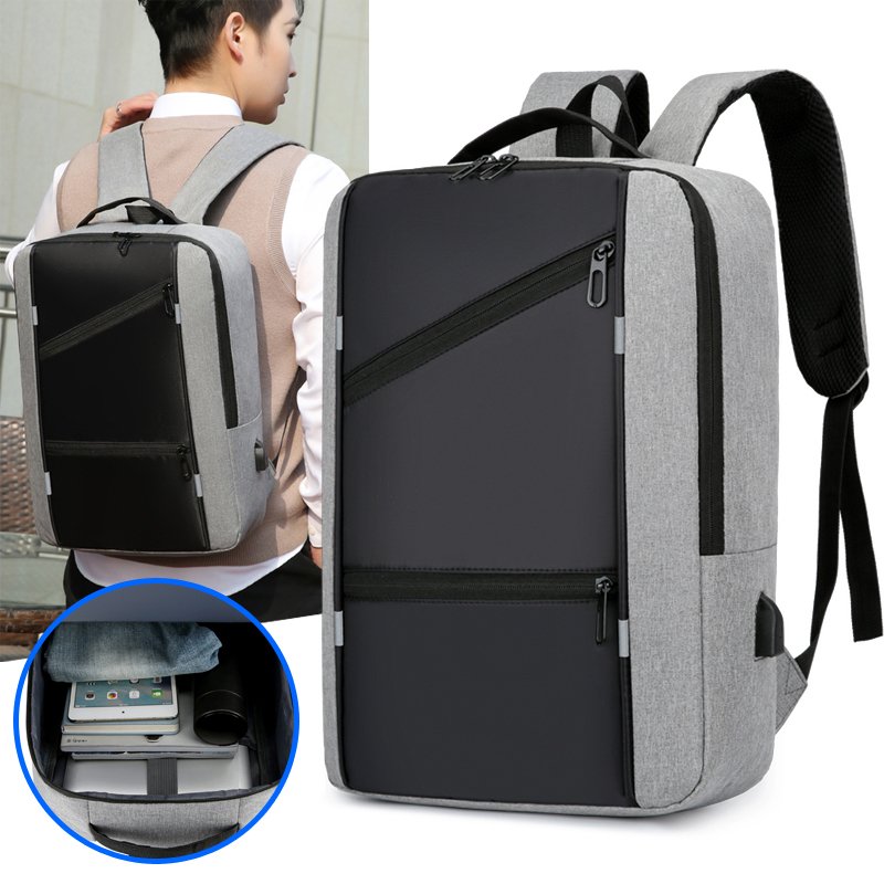 Custom Logo Outdoor Business Laptop Bag Travel Backpack Mochila de negocios anti robo Anti Theft Business USB Travel Backpack