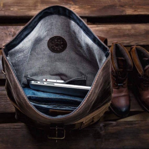 Old School College Laptop Bags Women Back Pack Men Waterproof Backpack Leather Back Pack Bags