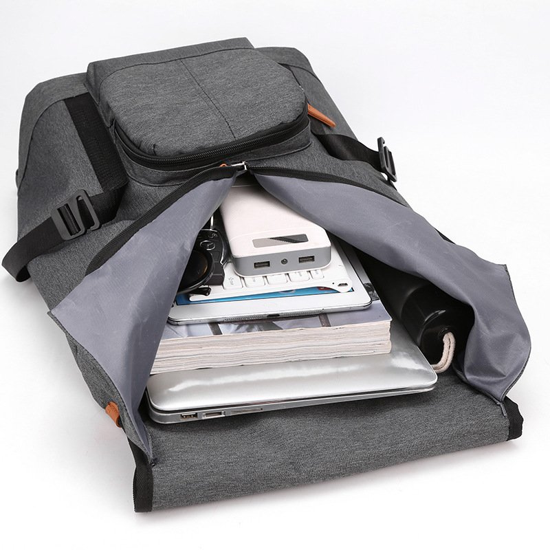 July Large Capacity Student School Bag Fashion USB Business Backpack Recycled Laptop Backpack for Men Women