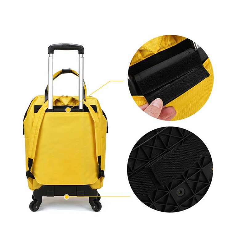 Adult Travel Luggage School College Laptop Carry on Trolley Rolling Business Backpack With Wheels