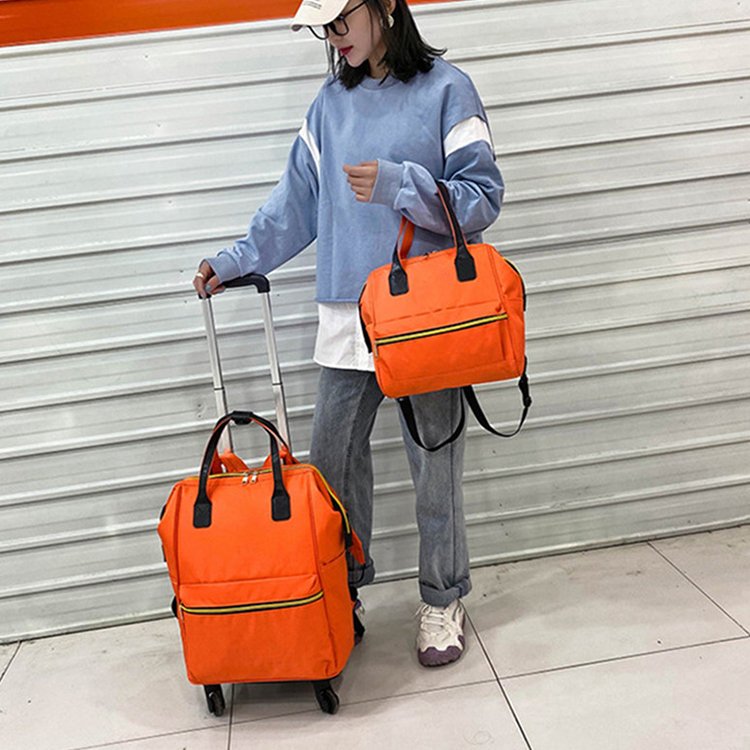 Adult Travel Luggage School College Laptop Carry on Trolley Rolling Business Backpack With Wheels