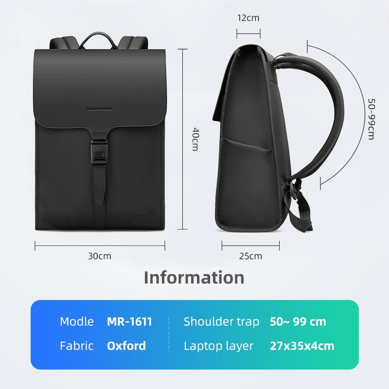Factory hot sell bag 15.6inch usb waterproof notebook wholesale mens laptop bag travel custom school laptop backpack MR1611