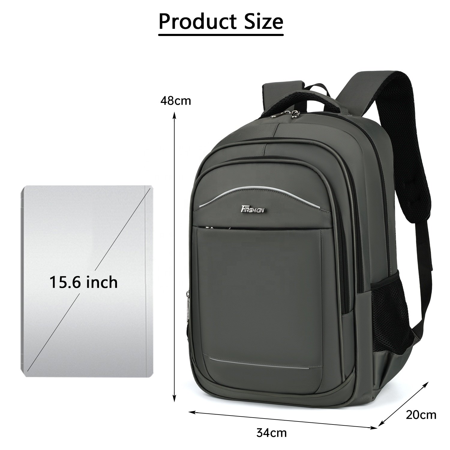HAIBOWY Large Capacity Waterproof Men's Laptop Backpack for Travel