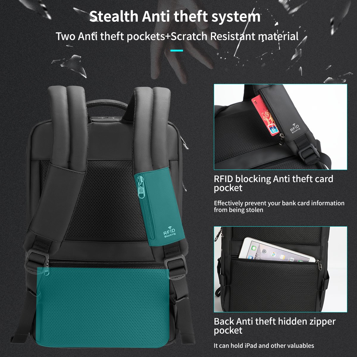 wholesale wet&dry bag 180 angle full open waterproof men bag packs factory fashion business office luggage laptop backpack