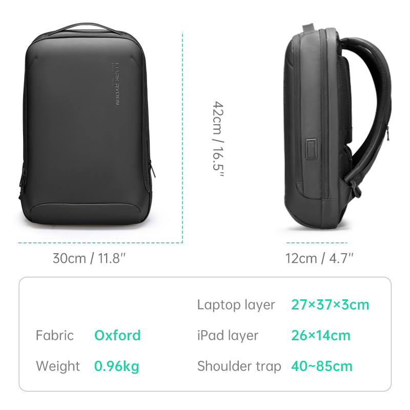 Wholesale Laptop Backpacks Water Repellent Light Weight Travel Backpack Bag For Men Thin Business Backpack