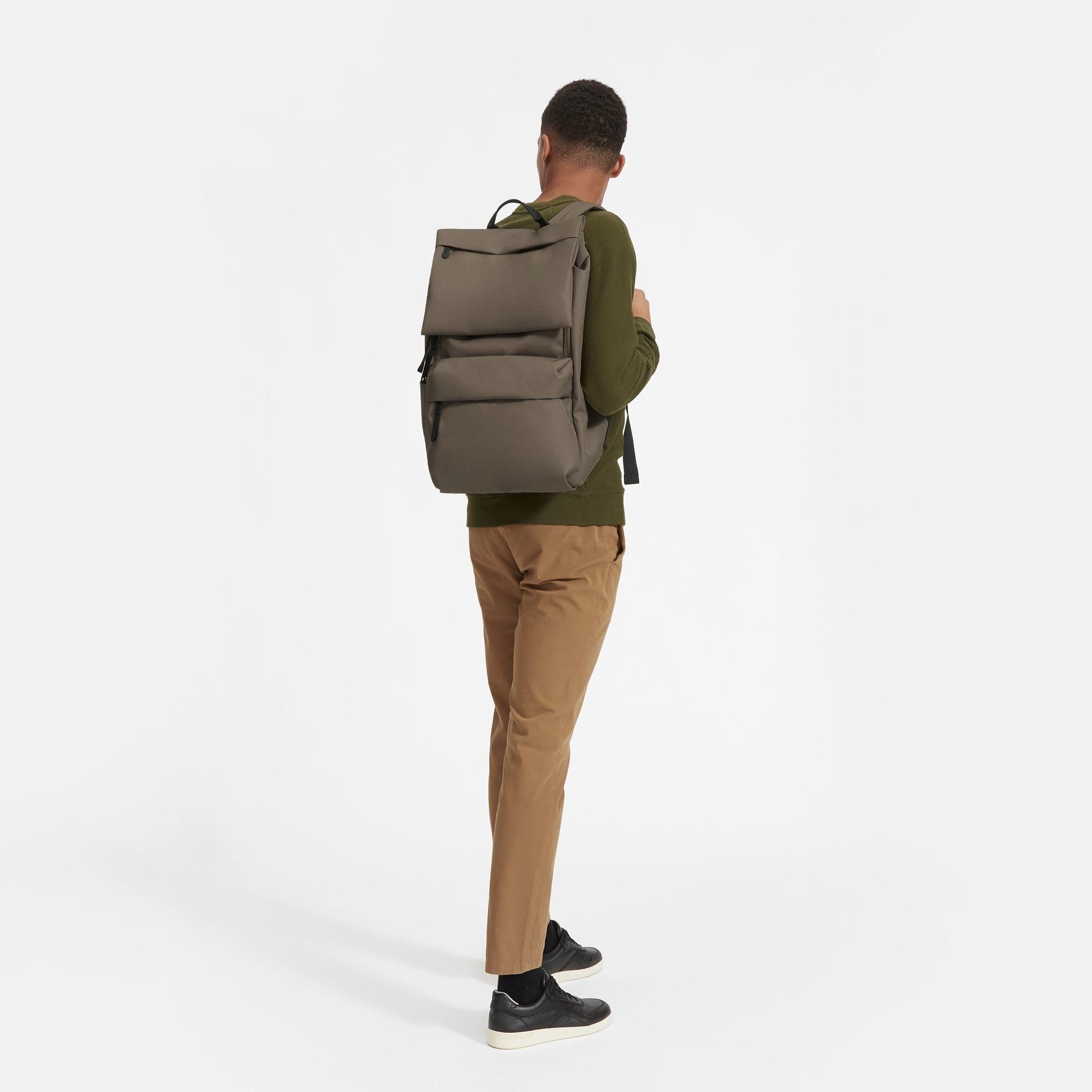 Wholesale Custom Logo Travel Backpack Gray Smart Computer Laptop Bags For Men And Women Backpack