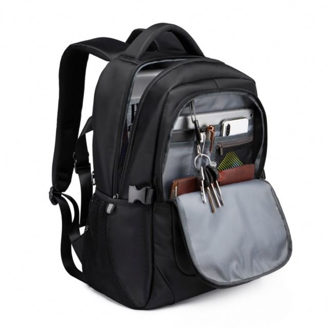 Waterproof Pack Polyester Usb Plug Durable Wholesale Customized Black Oem Bearky Business Mens Back Backpack Laptop Bags