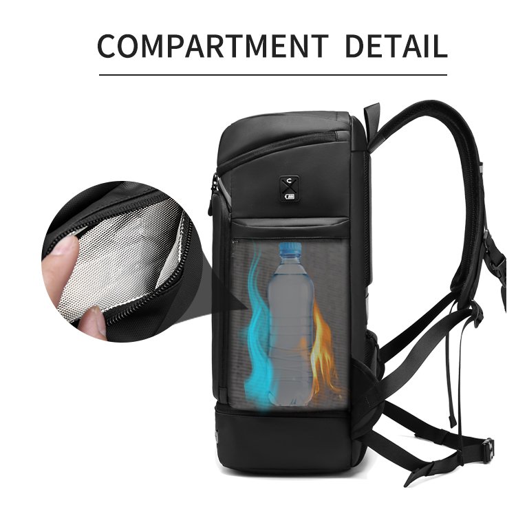Waterproof Outdoor Bag 17 Inch Laptop Backpack with Shoe Barn Custom Other Hiking Backpacks Large Capacity