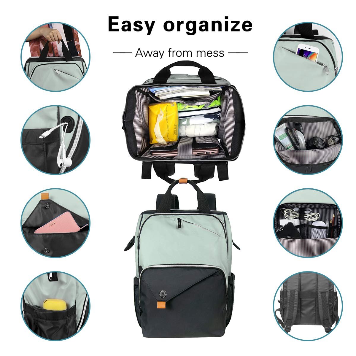 Factory Hot Bag 15.6 inch usb waterproof laptop wholesale men's polyester laptop bag travel custom school laptop backpack