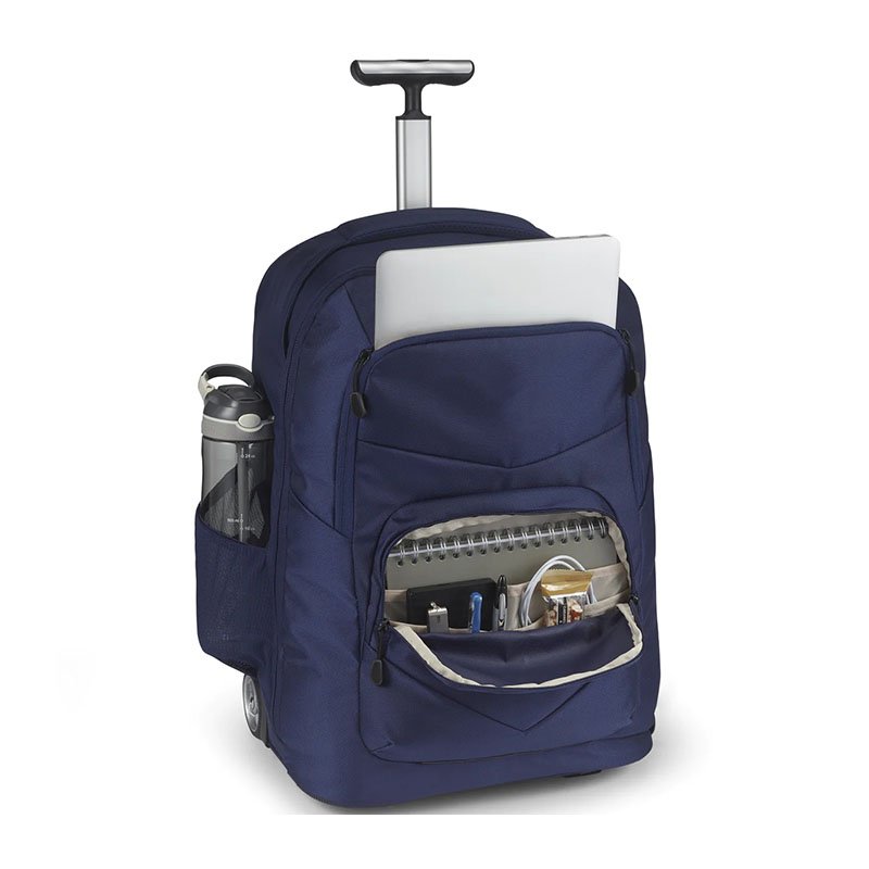 Custom Waterproof Carry on Luggage Business Computer Bag Durable Trolley Suitcase Wheeled Rolling Laptop Backpack for Men
