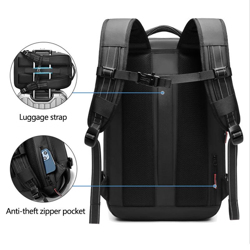 Air Tight Vacuum Compression Sac a dos Expandable waterproof Anti-theft bag Multi-function Custom Logo travel laptop backpacks