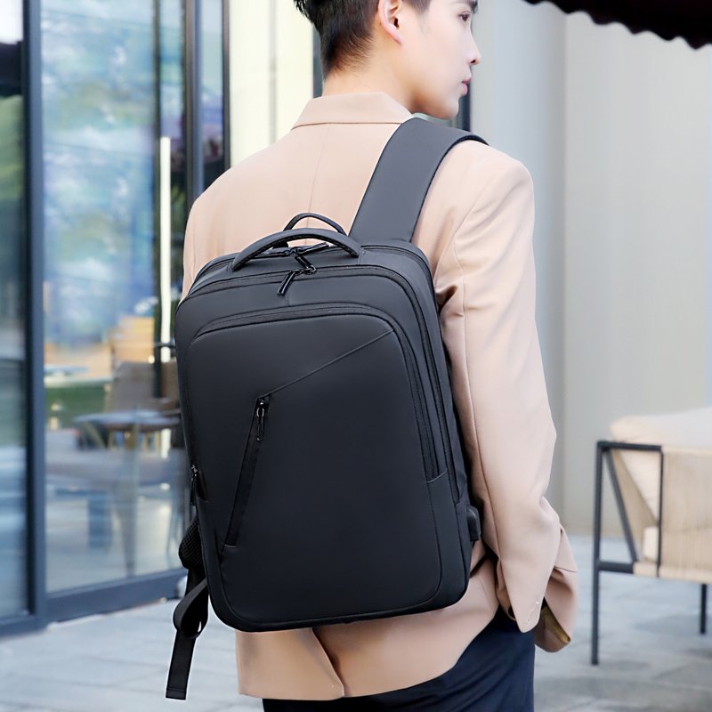 2024 Wholesale Black Travel Bag Men Laptop Backpack