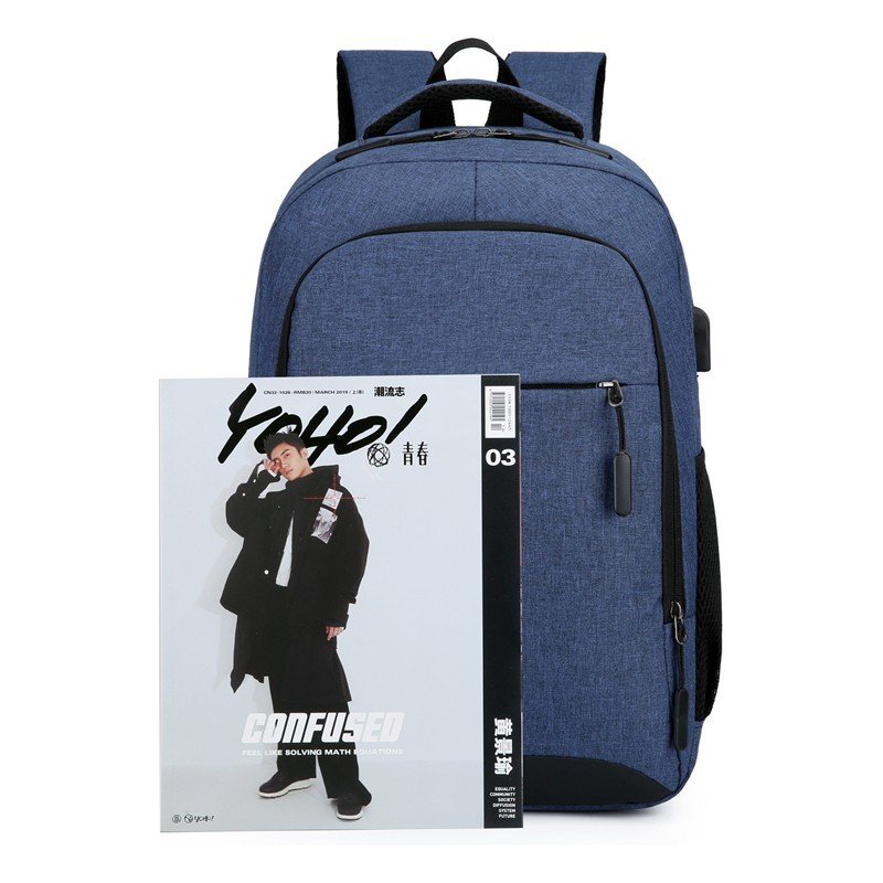 Customized Water-resistant Business Travel Backpack College School Bags Laptop Backpacks With USB Charging