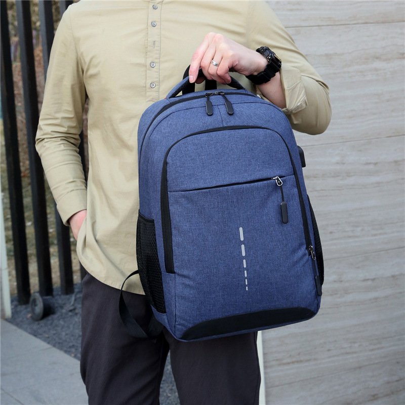 Customized Water-resistant Business Travel Backpack College School Bags Laptop Backpacks With USB Charging