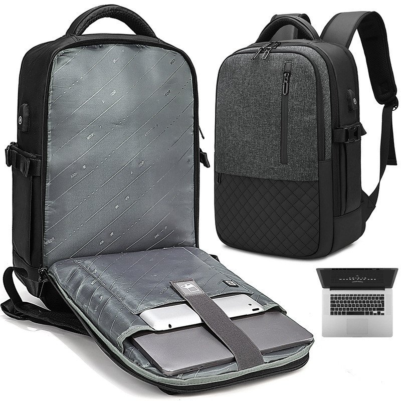 Mens Laptop Backpack Rucksack Canvas Vintage Backpack for Men Travel Notebook Bag