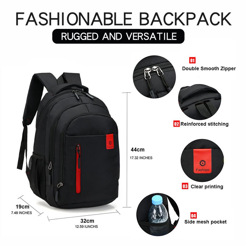 New Factory Custom Logo Waterproof Laptop Backpack Nylon Oxford Unisex Laptop Backpack Travel Backpack School Bags