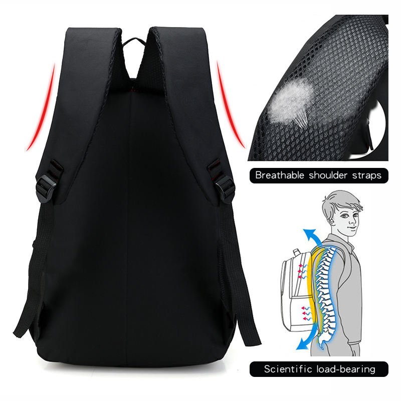 New Factory Custom Logo Waterproof Laptop Backpack Nylon Oxford Unisex Laptop Backpack Travel Backpack School Bags