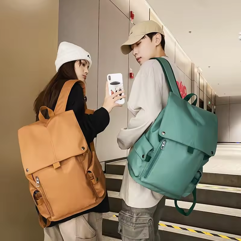 Custom Lightweight Nylon Laptop Backpack Unisex Teenagers College Students Waterproof Casual Sports Design Outdoor Travel Sports