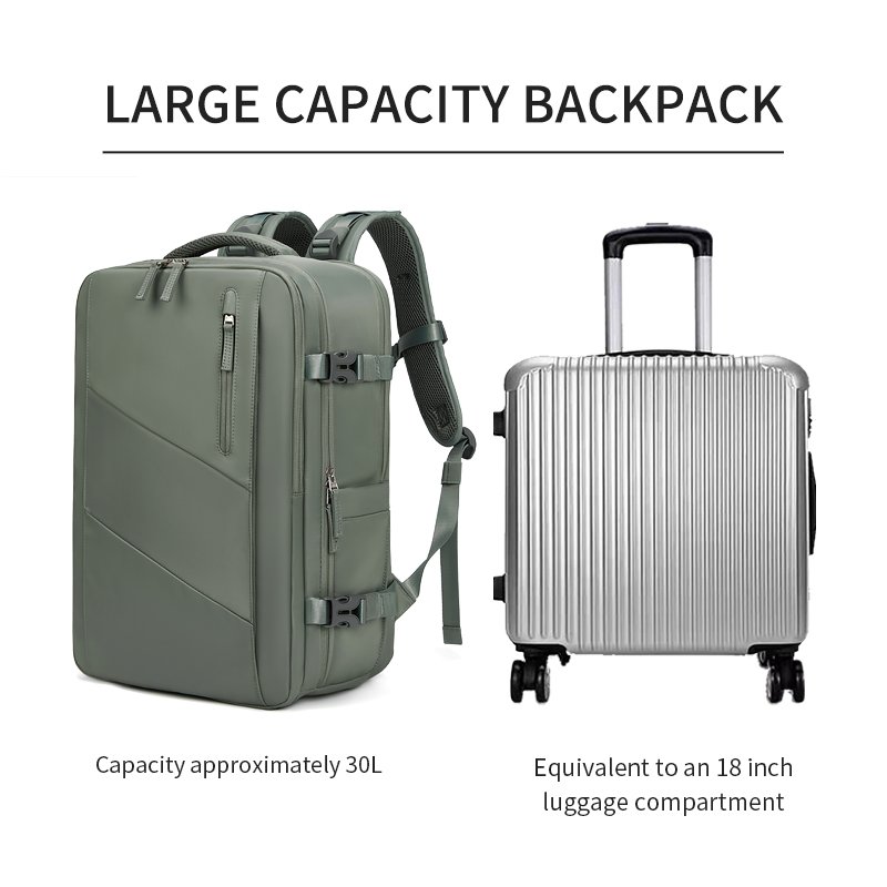 2023 Custom Men Woman Travelling USB Recharging Buckle 16 Inches Backbag Business Waterproof Laptop Backpack Bag