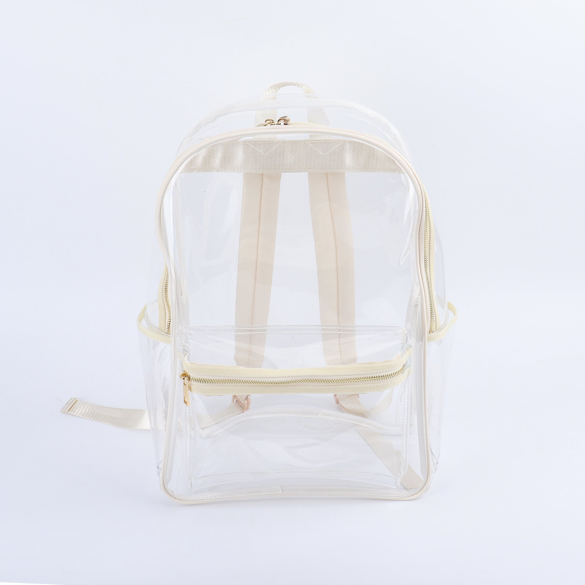 Hot Selling Large Capacity Pvc Backpack Clear Stadium School Bookbag Transparent Waterproof Beach Backpack for Travel