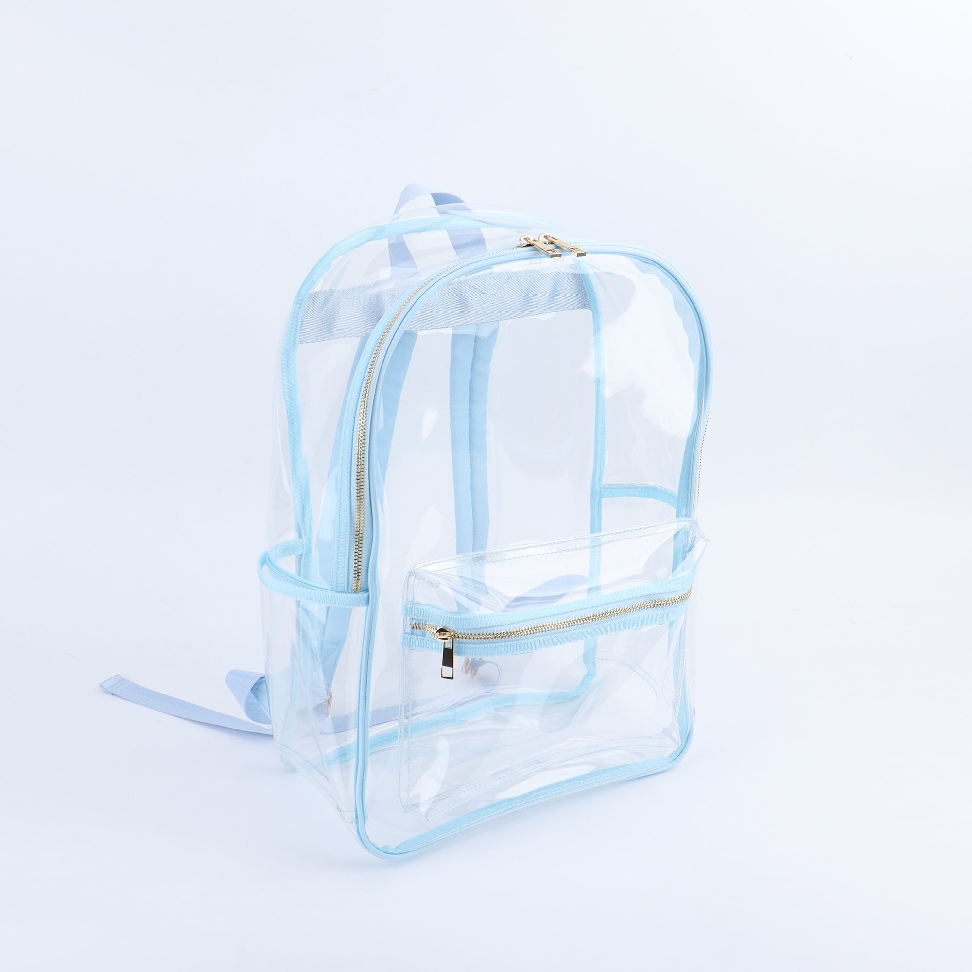 Hot Selling Large Capacity Pvc Backpack Clear Stadium School Bookbag Transparent Waterproof Beach Backpack for Travel