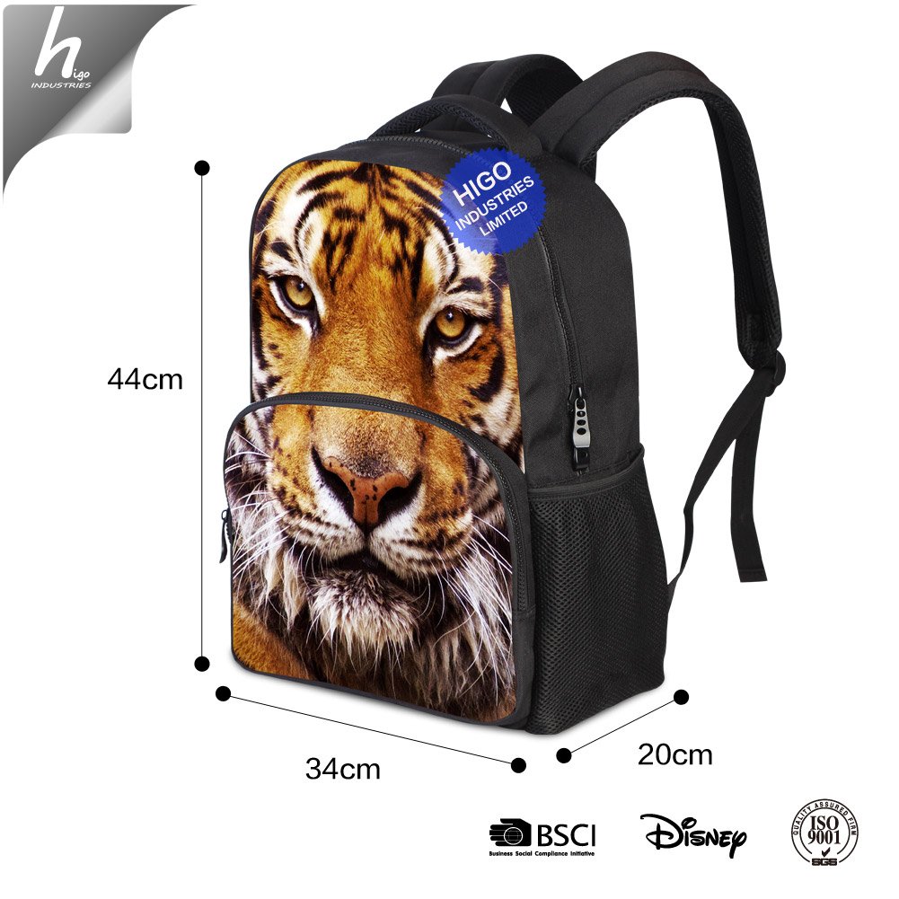Cool Gorilla 3D Print Primary Students School Bag Teenager Girls Outdoor Backpack Laptop Computer Back Pack for College Adults