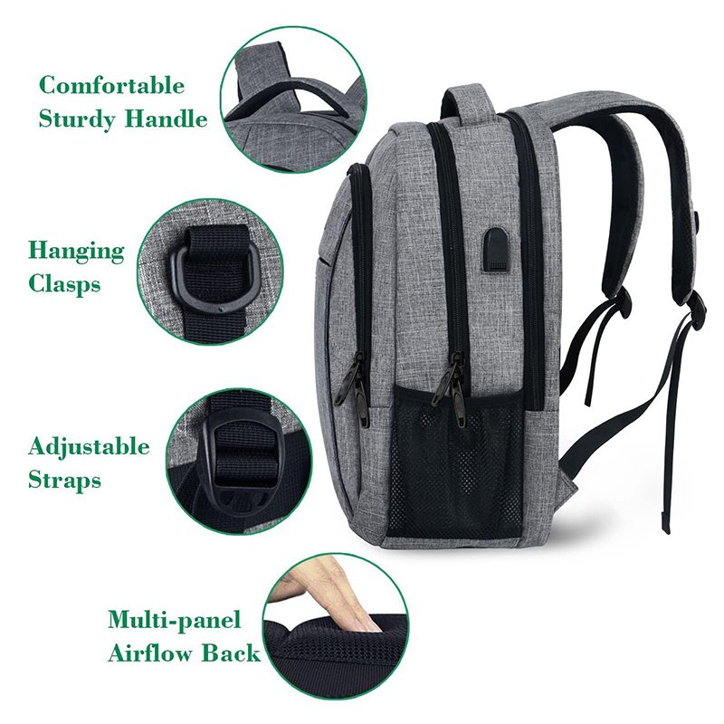 waterproof travel outdoor business backpack college backpack office large computer bag laptop backpack with usb charging