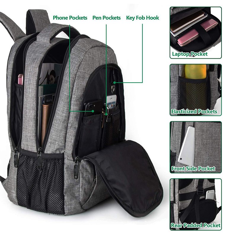 waterproof travel outdoor business backpack college backpack office large computer bag laptop backpack with usb charging