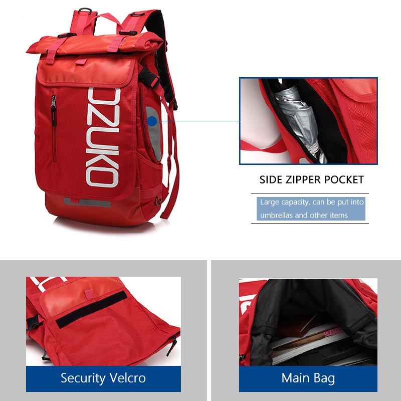 OZUKO 8020 Jiu Jitsu Backpack GYM SPORTS DESIGN OUTDOOR BACKPACK TRAVEL MEN'S CASUAL SPORTS LAPTOP BACKPACKS