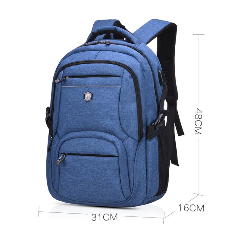 Chinllo Personalized Factory Price Computer Bags Recycled Oxford Backpacks School Bags With USB Laptop Backpack For Men